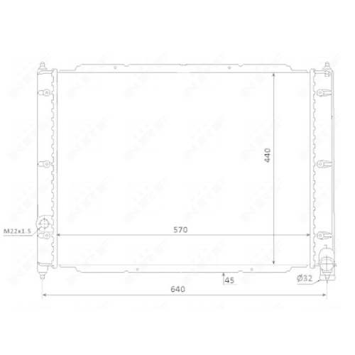 NRF Kühler, Motorkühlung 53944