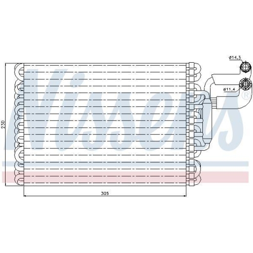 NISSENS Verdampfer, Klimaanlage 92059