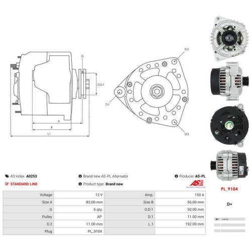 AS-PL Generator AS A0253