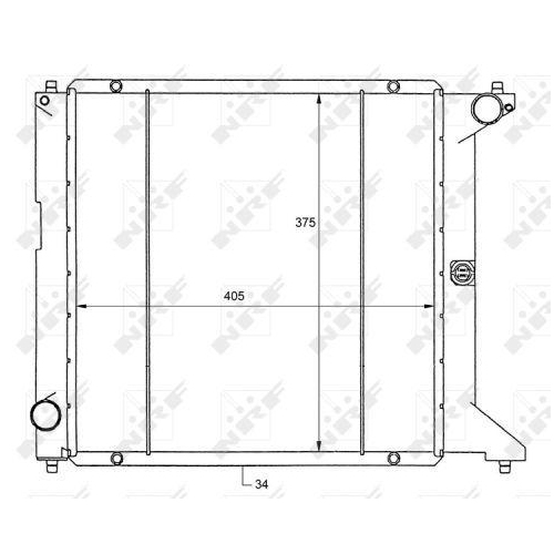 NRF Kühler, Motorkühlung 50127