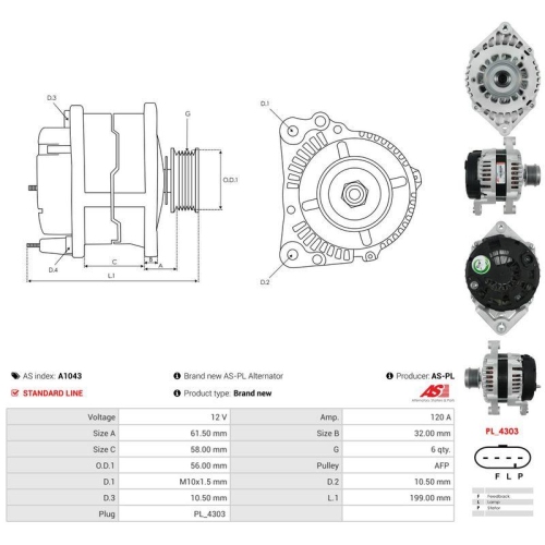 AS-PL Generator AS A1043