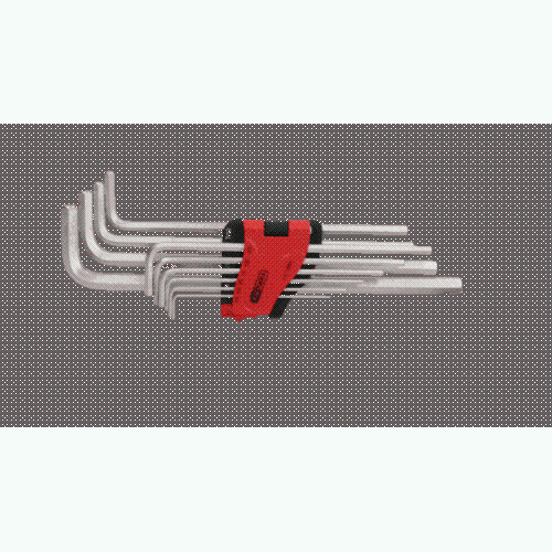 Innensechskant-Winkelstiftschl&uuml;ssel-Satz, extra lang, 10-tlg Zoll KS TOOLS