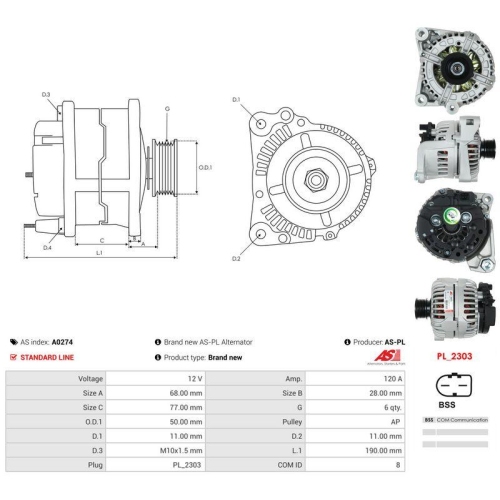 AS-PL Generator AS A0274