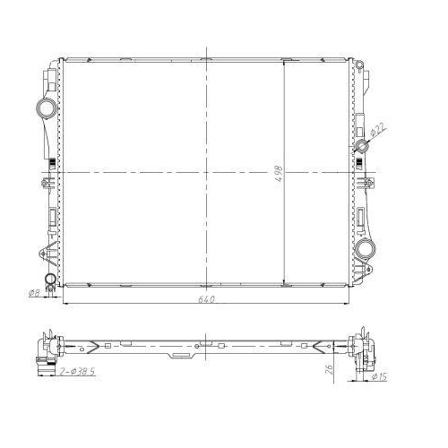 NRF Kühler, Motorkühlung 50041