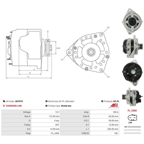 AS-PL Generator AS A6707S