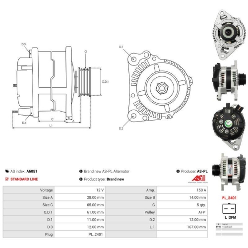 AS-PL Generator AS A6051