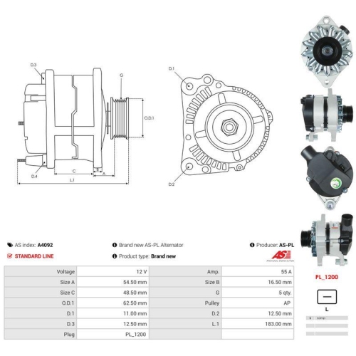 AS-PL Generator AS A4092