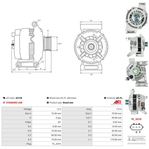 AS-PL Generator AS A5128