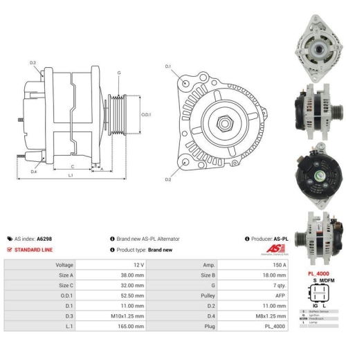 AS-PL Generator AS A6298
