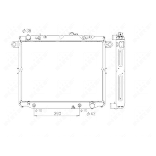 NRF Kühler, Motorkühlung 53706