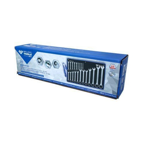 Ratschenringschl&uuml;ssel-Satz, 21-tlg, 6 - 32 mm BRILLIANT TOOLS BT013121