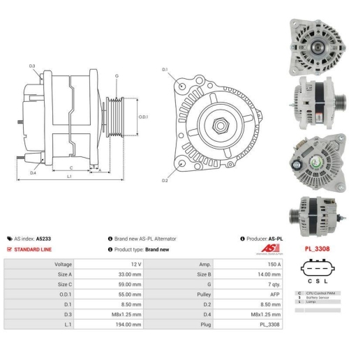 AS-PL Generator AS A5233