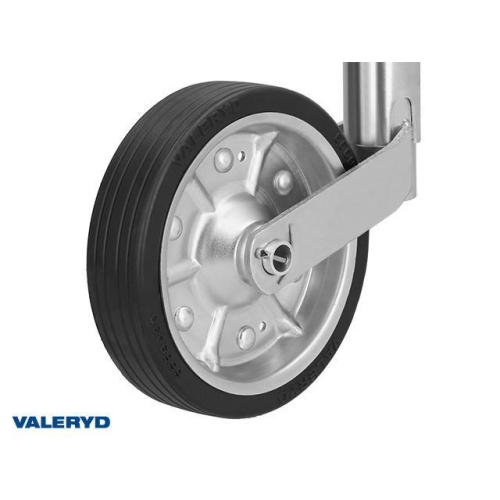 St&uuml;tzrad Durchmesser 48mm rund Stahlfelge. Vollgummirad 200x50mm St&uuml;tzlast 150kg