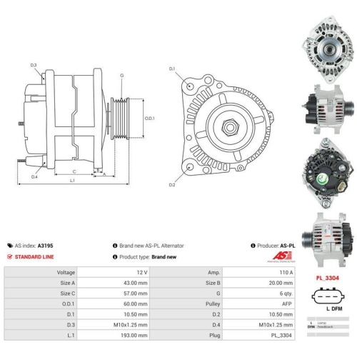 AS-PL Generator AS A3195