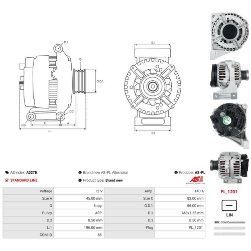 AS-PL Generator AS A0275