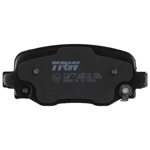 TRW Bremsbelagsatz, Scheibenbremse GDB2116