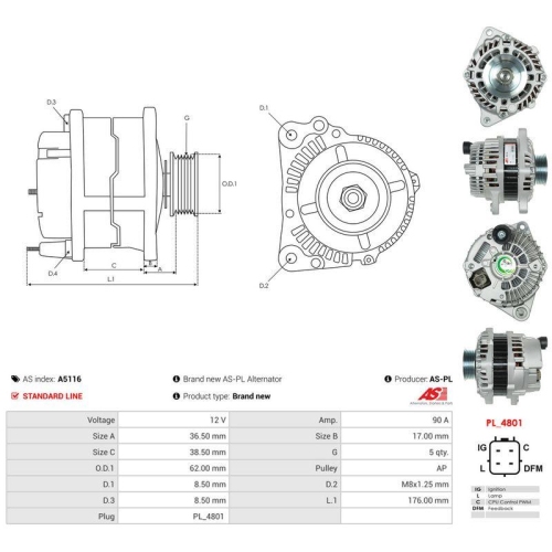 AS-PL Generator AS A5116