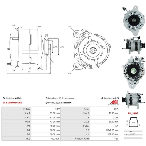 AS-PL Generator AS A6349