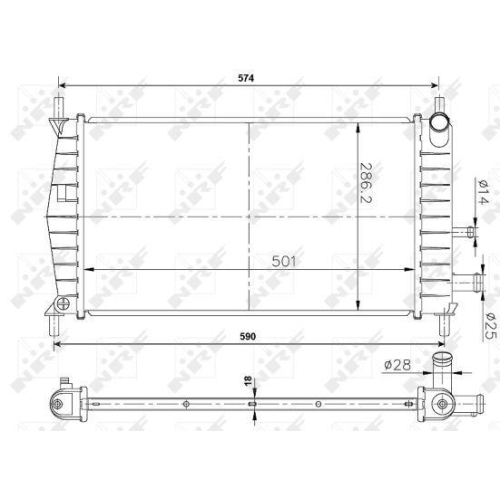 NRF K&uuml;hler, Motork&uuml;hlung Economy Class 50131A