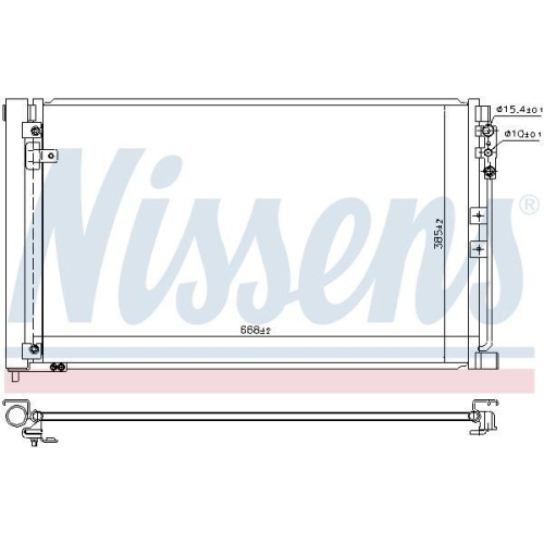 NISSENS Kondensator, Klimaanlage 941083