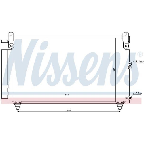 NISSENS Kondensator, Klimaanlage 940191