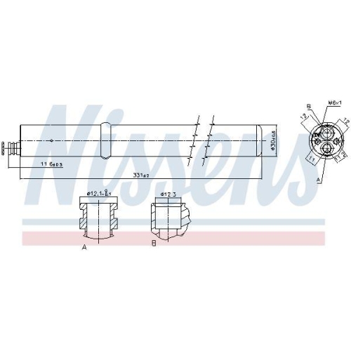 NISSENS Trockner, Klimaanlage 95589