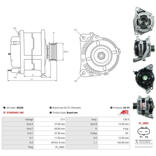 AS-PL Generator AS A6326