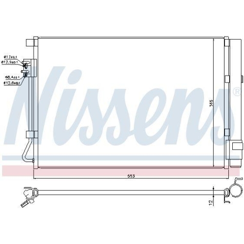 NISSENS Kondensator, Klimaanlage 940248