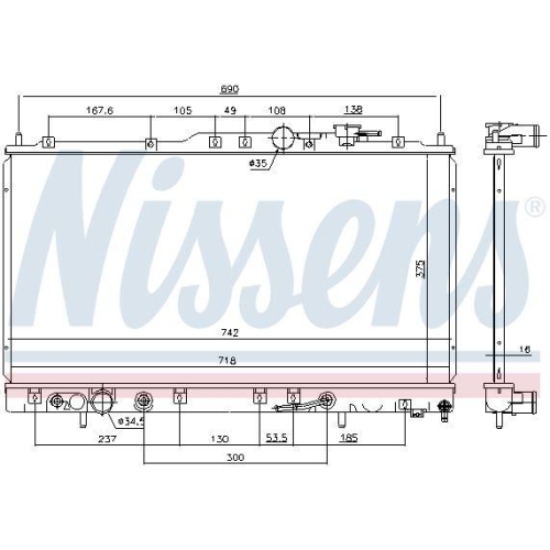 NISSENS K&uuml;hler, Motork&uuml;hlung 69452