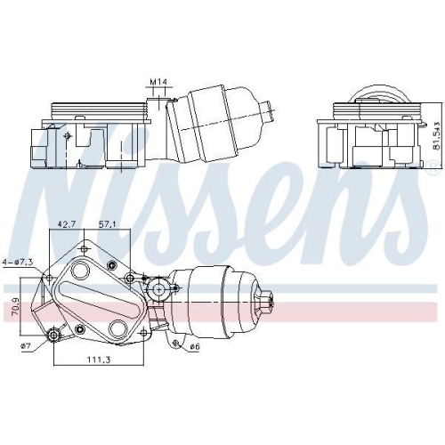 NISSENS &Ouml;lk&uuml;hler, Motor&ouml;l 91357