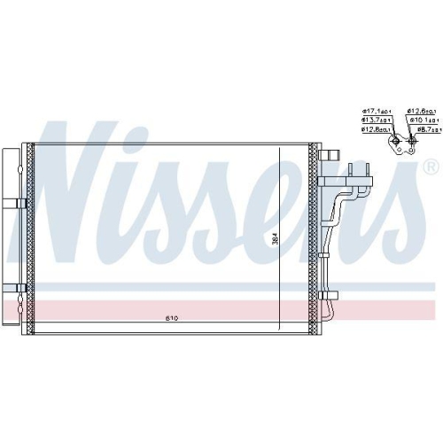 NISSENS Kondensator, Klimaanlage 940607