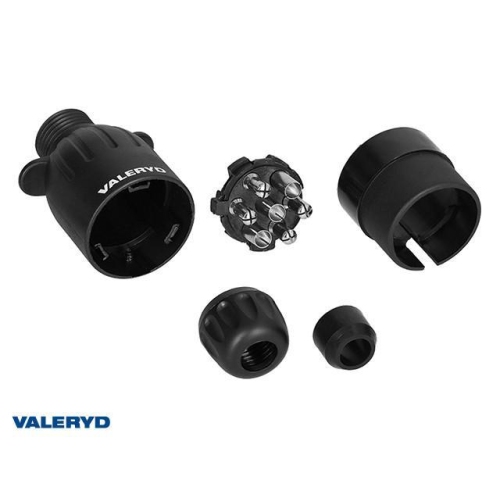 Stecker 7-polig. Schraubverschluss mit Magnet Anh&auml;nger Valeryd 3060018
