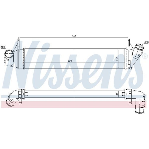 NISSENS Ladeluftkühler ** FIRST FIT ** 96585