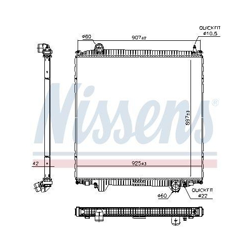 NISSENS K&uuml;hler, Motork&uuml;hlung 606691