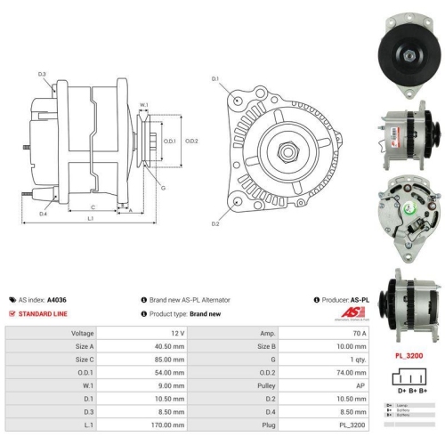 AS-PL Generator AS A4036
