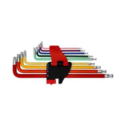 Kugelkopf-Torx-Winkelstiftschl&uuml;ssel-Satz, extra lang, 9-tlg KS TOOLS 151.5210