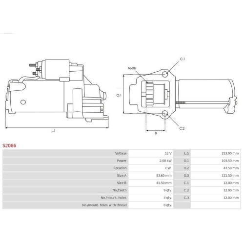 AS-PL Starter Brandneu AS-PL