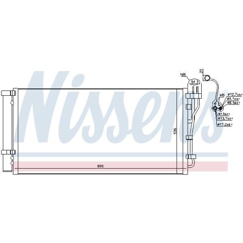 NISSENS Kondensator, Klimaanlage 941132