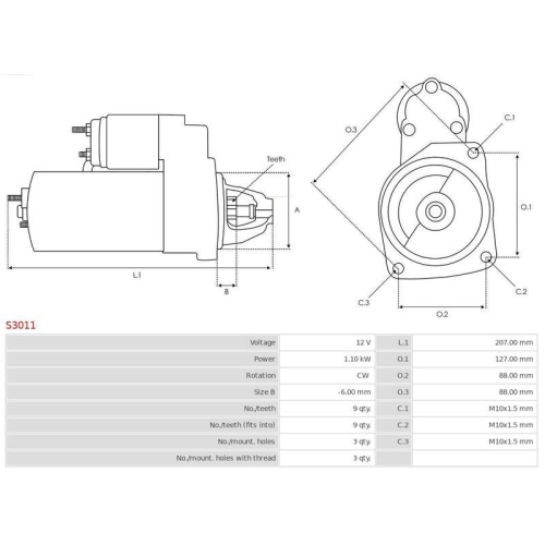 AS-PL Starter Brandneu AS-PL
