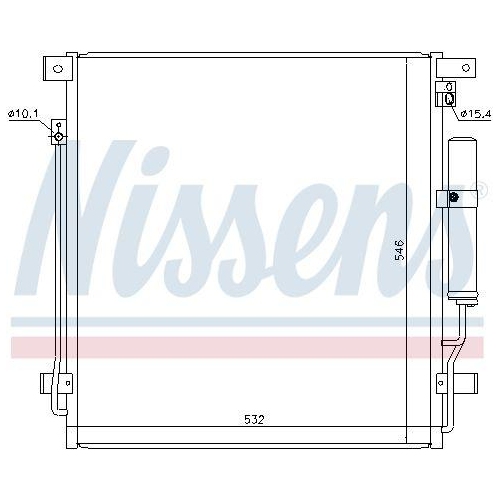 NISSENS Kondensator, Klimaanlage 941168