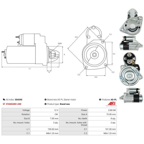 AS-PL Starter AS S5424S