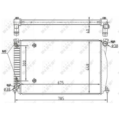 NRF Kühler, Motorkühlung 53105