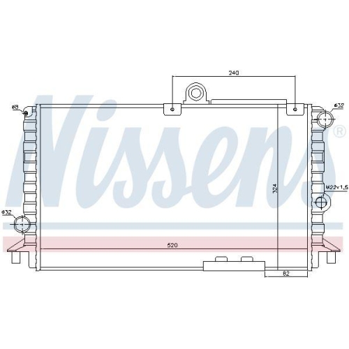NISSENS K&uuml;hler, Motork&uuml;hlung 60018