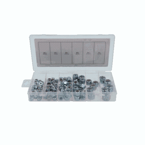 Sortiment Muttern, selbstsichernd, UNC, 100-tlg KS TOOLS 970.0480