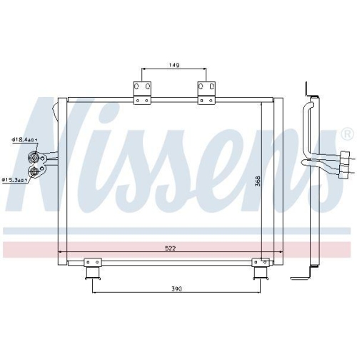NISSENS Kondensator, Klimaanlage 940017