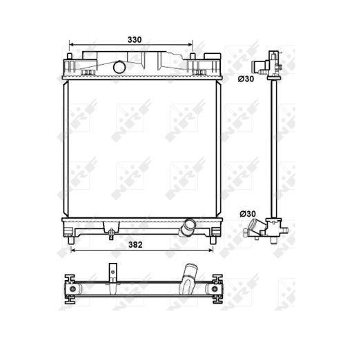 NRF Kühler, Motorkühlung 53072