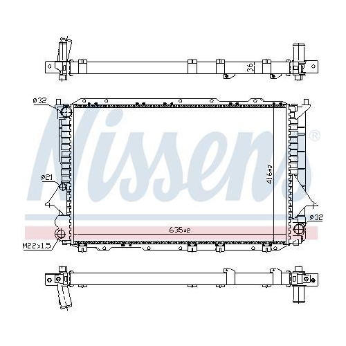 NISSENS K&uuml;hler, Motork&uuml;hlung 60458