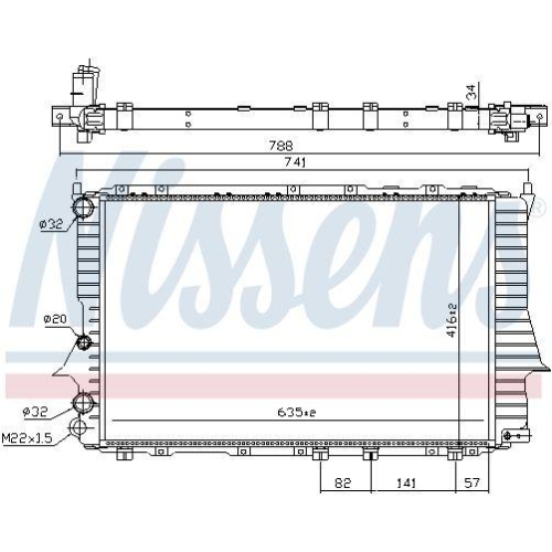 NISSENS K&uuml;hler, Motork&uuml;hlung 60460