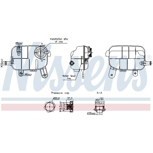 NISSENS Ausgleichsbeh&auml;lter, K&uuml;hlmittel ** FIRST FIT ** 996378