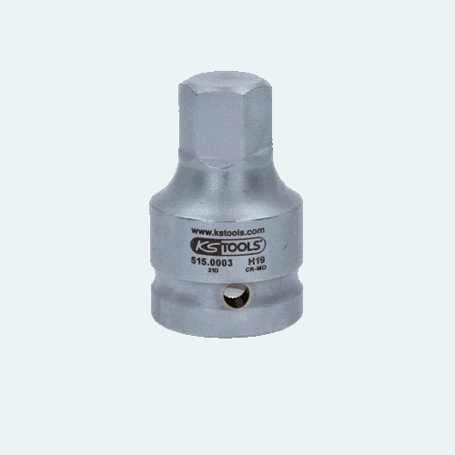 3/4 Zoll Kraft-Bit-Stecknuss Innensechskant kurz, 19mm KS TOOLS 515.0003